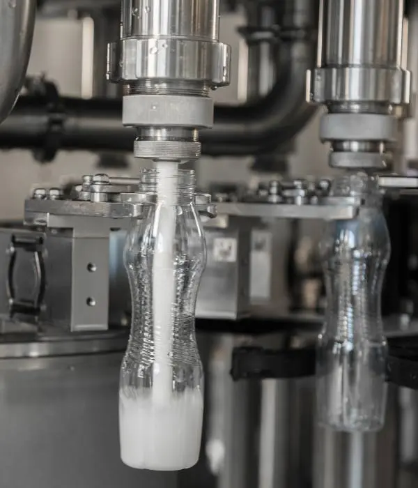 llenado leche botellas plastico fabrica equipo planta productos lacteos TAIB